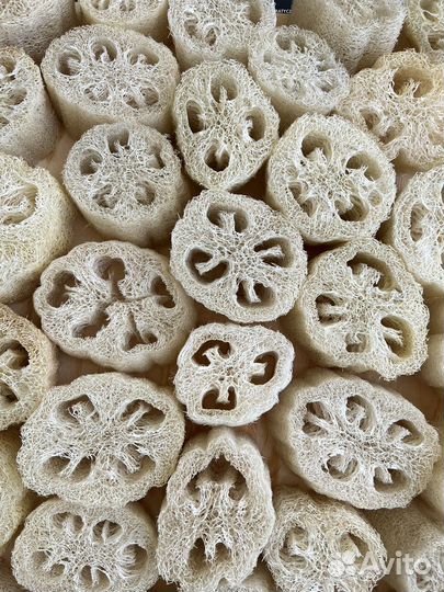 Эко-губки для мытья посуды из натуральной люффы