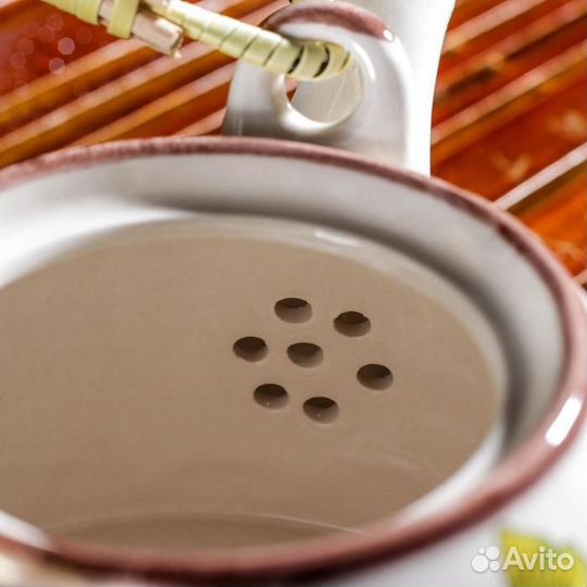 Чайник керамический заварочный с металлическим сит