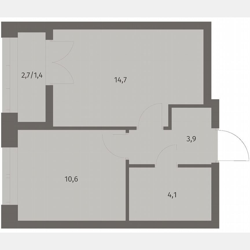 1-к. квартира, 34,7 м², 3/11 эт.