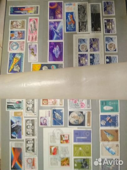 Альбом с марками СССР. Космос. Лодки. Революция. Л