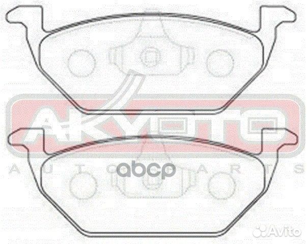 Колодки тормозные дисковые передние AKD-1304 AK