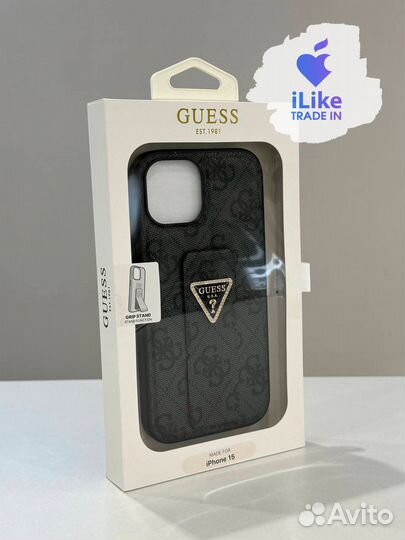 Чехол Guess для iPhone 15 Hard Black