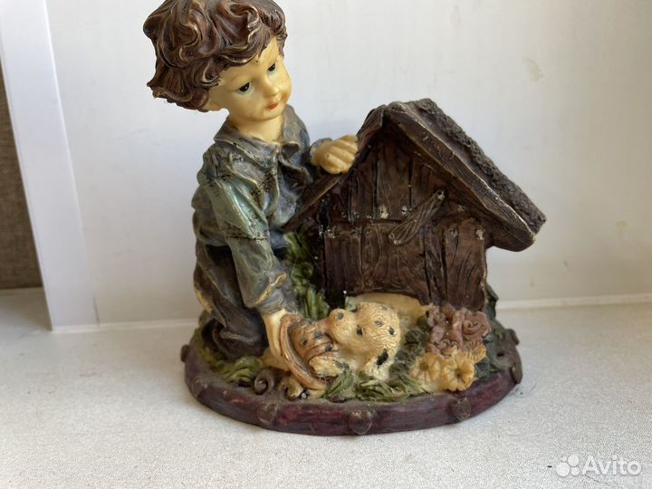 Копилка мальчик с собачкой