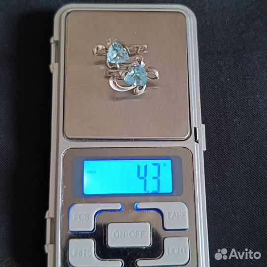 Украшения, серебро, топазы, родий, кораллы