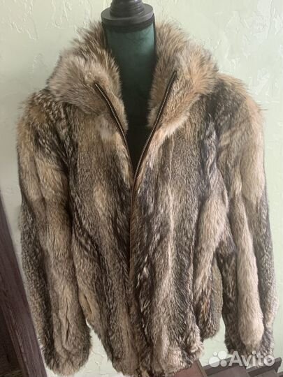 Шуба мужская из лисы