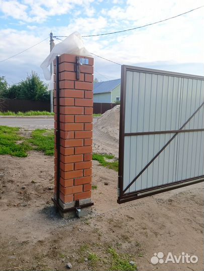 Откатные ворота под ключ с доставкой и установкой