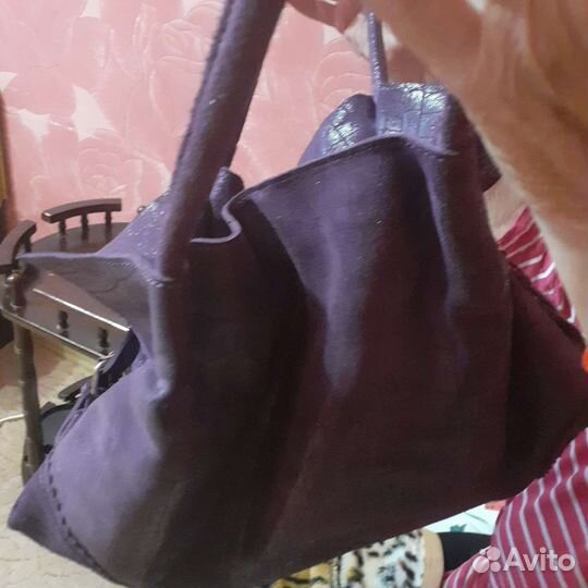 Сумка женская замшевая