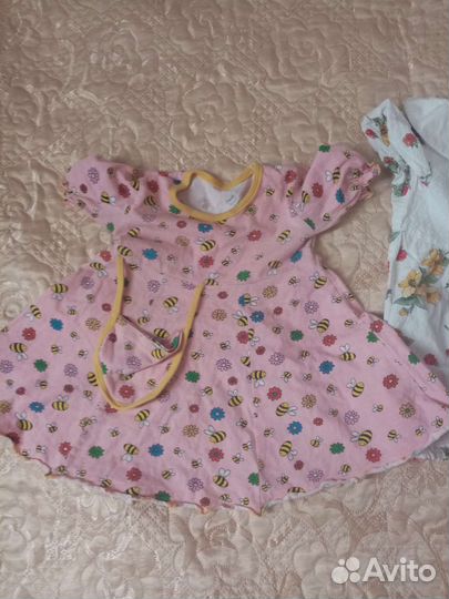 Вещи пакетом от 0 до 1,5 года на девочку