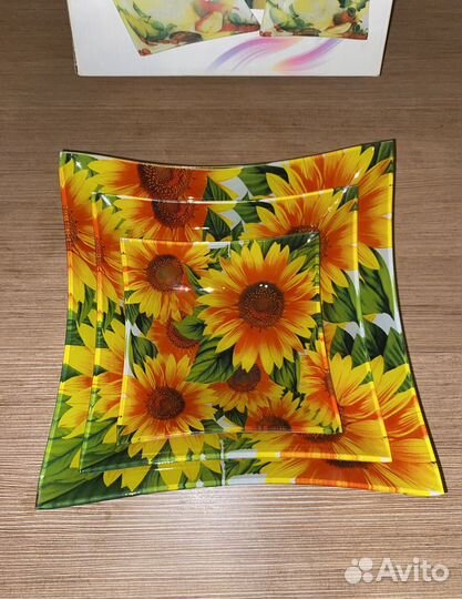 Салатники white lily блюдо посуда набор 3 шт