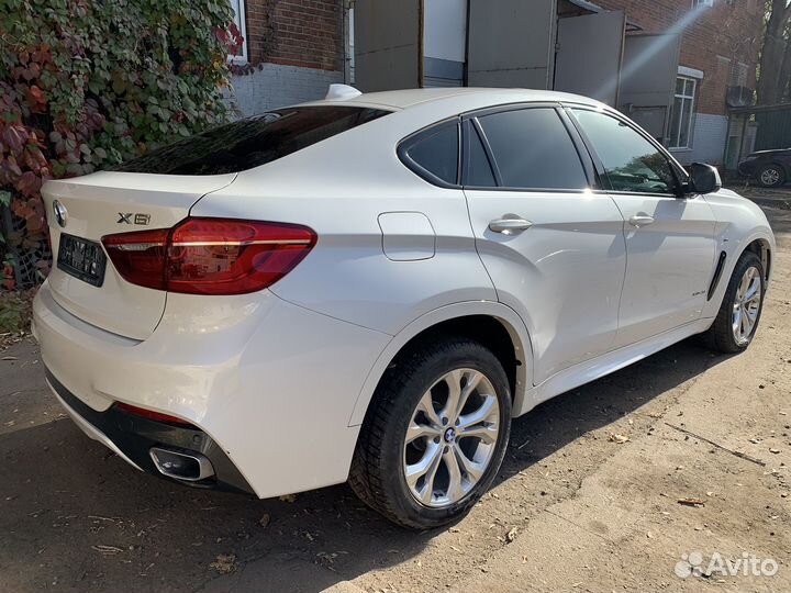 BMW X6 3.0 AT, 2017, битый, 49 000 км