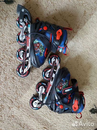 Роликовые коньки детские раздвижные