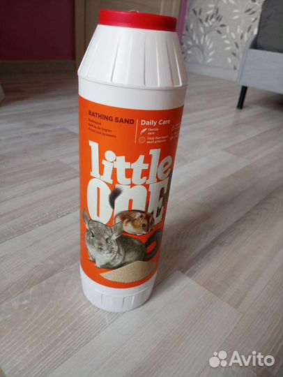 Песок для купания грызунов Little one