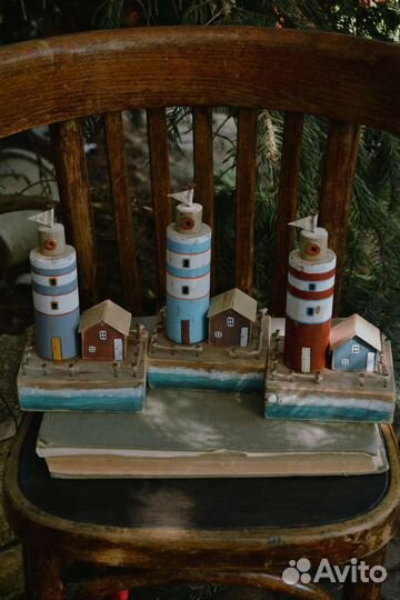 Маяк домики деревянные
