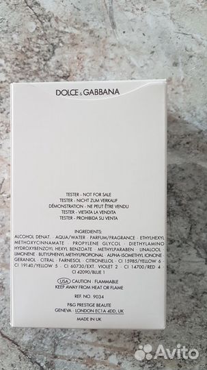 Dolce&gabbana THE ONE (тестер)