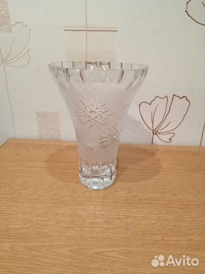 Ваза для цветов хрустальная СССР