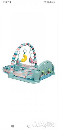 Игровой развивающий коврик с пианино