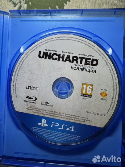 Uncharted натан дрейк коллекция ps4 диск