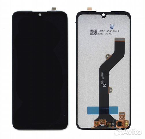 Дисплей для Tecno Pop 5 черный