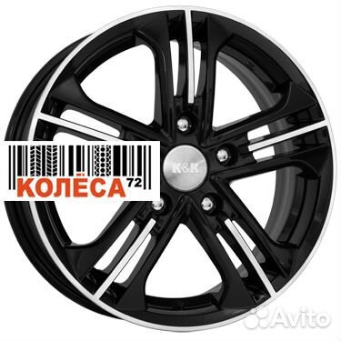 Кик Trinity 6x15 5x108 ET50 Dia63.3 алмаз черный