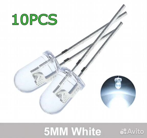 Набор светодиодов разных цветов (50шт)