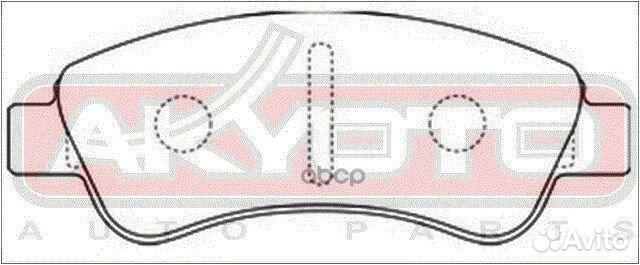 Колодки тормозные дисковые передние AKD-0182 AK