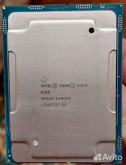 Xeon Gold 6135 8 ядра 3.4-4.2Ghz 25mb 155w