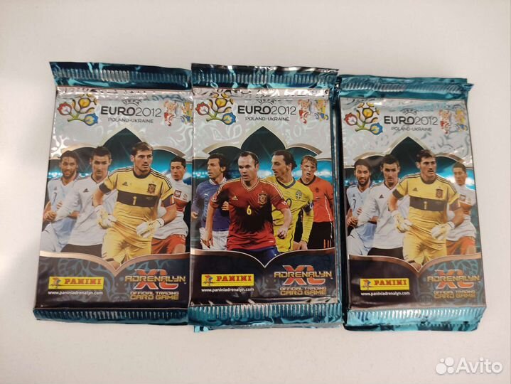 10 пакетов panini Евро 2012 Adrenalyn XL(карточки)