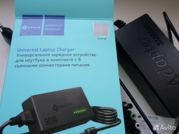 Новое универс.зарядн.устр-во для ноут.с 8 коннекто