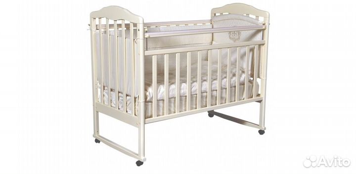 Кроватка Ray Erika 1 колесо/качалка