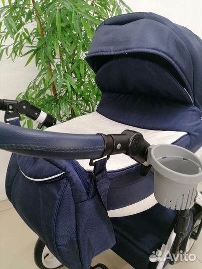 Коляска 3в1 Lonex Comfort (синий текстиль)