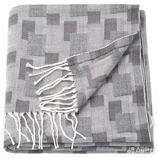 Luddmlla луддмолла Плед, серый/белый, 130x170 см