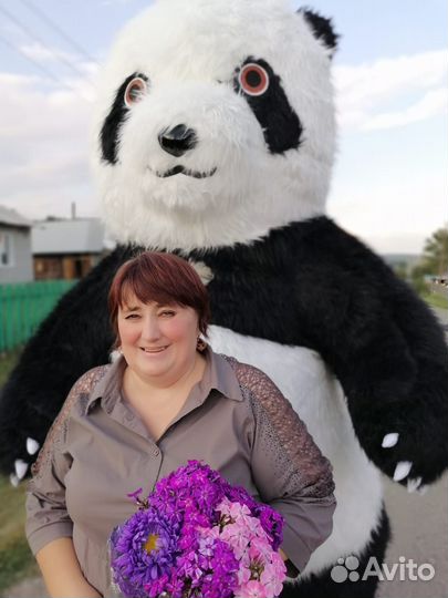 Панда надувная,2м 60 см и 2м 20 см