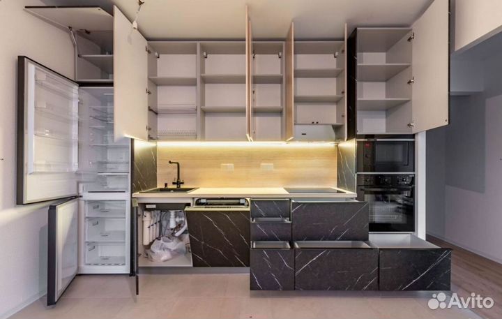 Кухня Гранит тёмный на заказ собственное производс