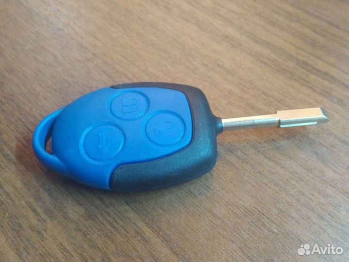 Ключ зажигания Ford transit синий