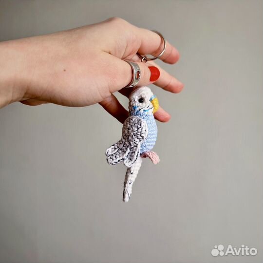 Брелок- волнистый попугайчик
