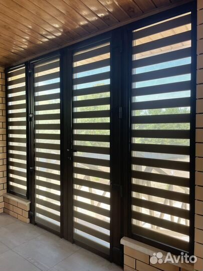 Рулонные шторы день ночь