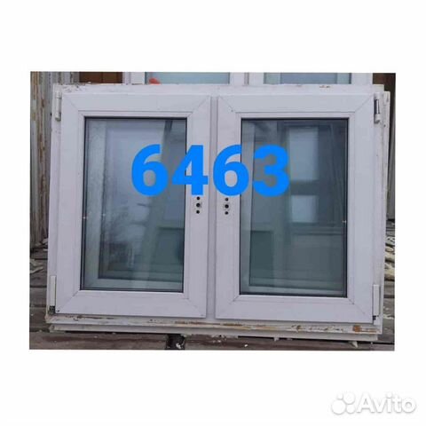 Окно бу пластиковое, 770(в) х 1050(ш) № 6463