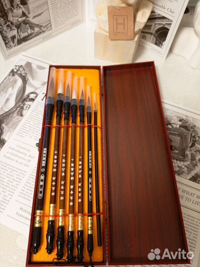 Набор кистей для рисования в пенале