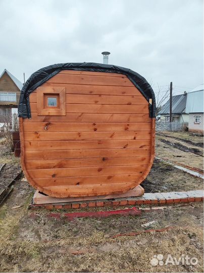 Баня бочка квадро с доставкой