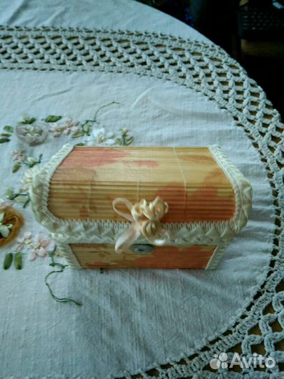 Плетёная шкатулка для украшений