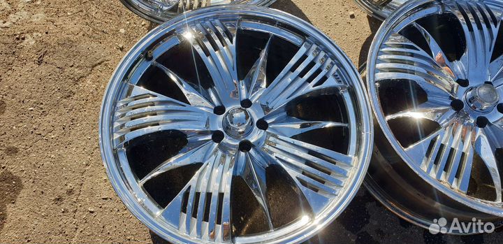 Диски хром США 22R + Резина