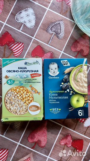 Детские каши безмолочные Гербер и Флёр Альпин