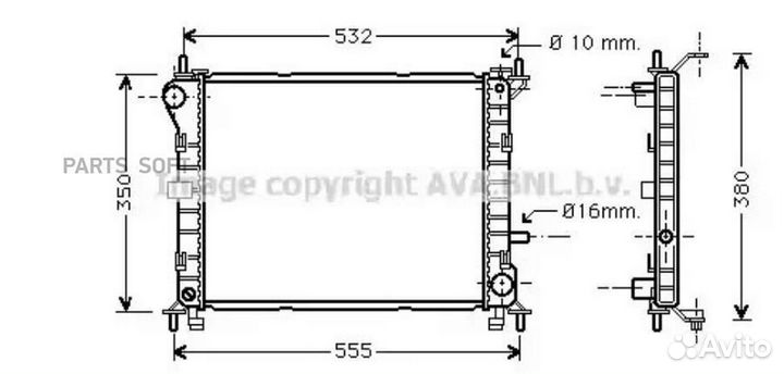 Радиатор охлаждения Форд Фокус 1