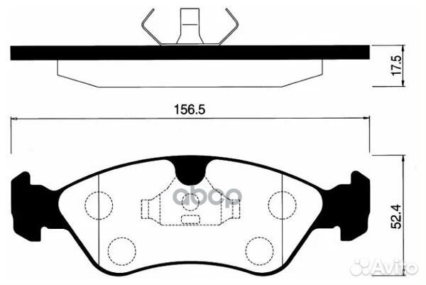 Колодки тормозные дисковые Daewoo Nexia, Opel O