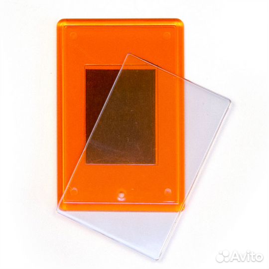 Магнит акриловый М52 оранжевый флуоресцентный