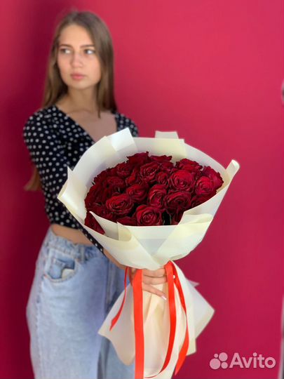 Букет из 21 розы Кения