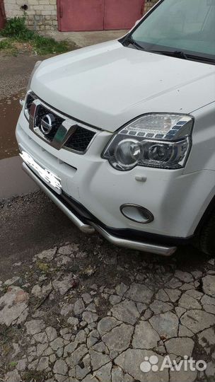 Защита переднего бампера nissan x-trail t31