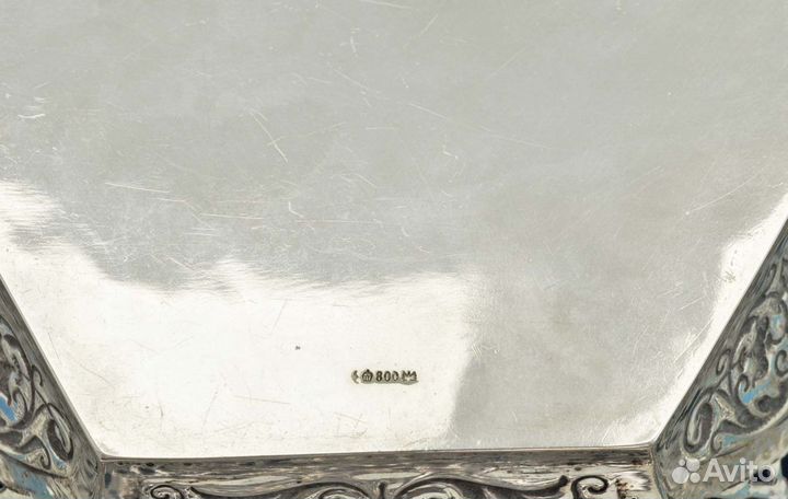 Ваза серебро 800 пробы Розы