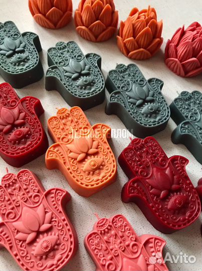 Свеча Хамса / Рука Фатимы. Пчелиный воск