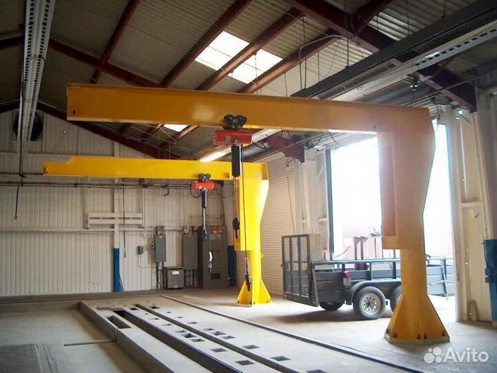 Консольный кран на опоре 1т